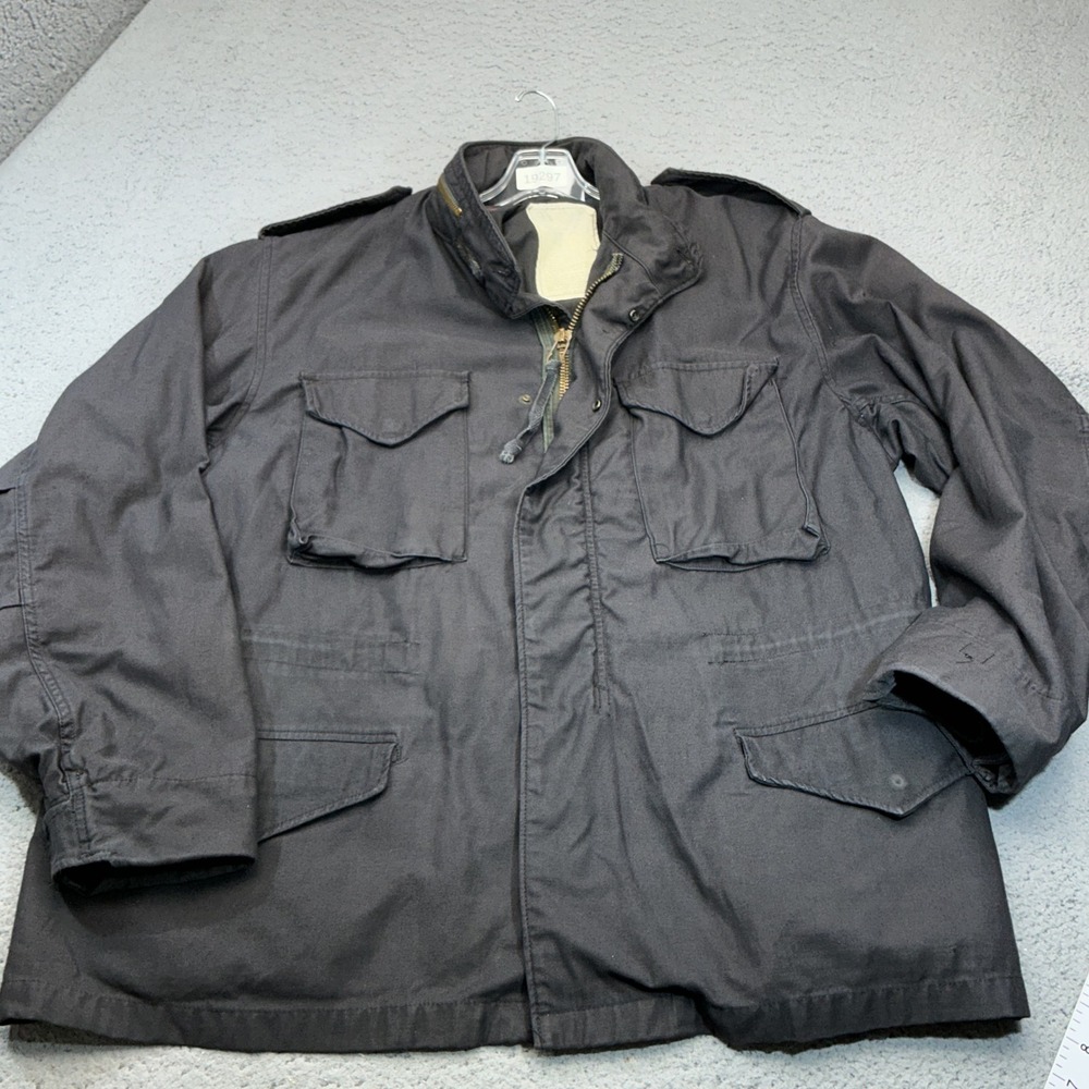 US Army Field Coat Mens 2XL Regular Black M65 Tactical Military Jacket USA Made
